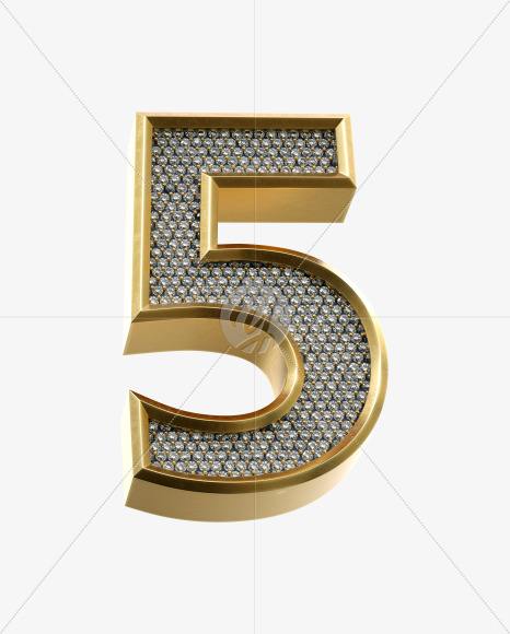 5 from Luxury Font on Yellow Images Creative Fonts - S34461