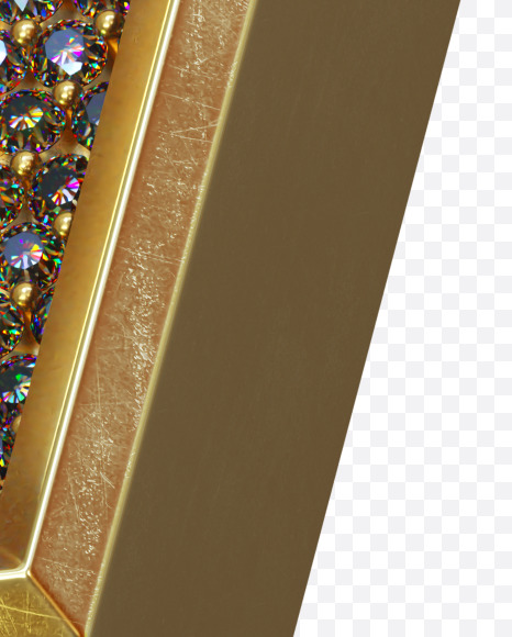 Letter V from Luxury diamonds on Yellow Images Creative Fonts - S34542