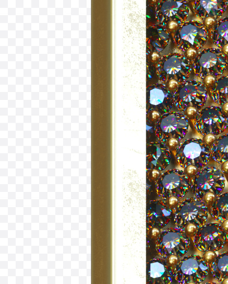 Letter F from Luxury diamonds on Yellow Images Creative Fonts - S34526