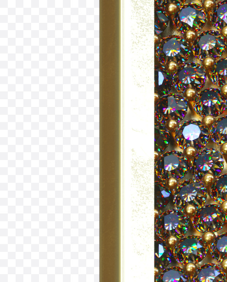 Letter L from Luxury diamonds on Yellow Images Creative Fonts - S34532