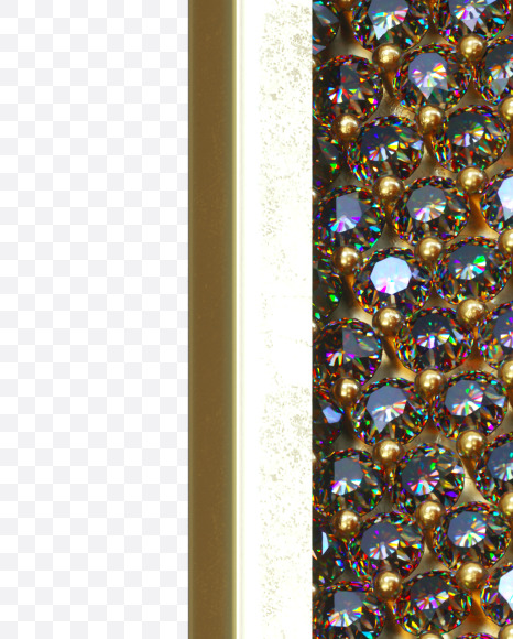 Letter E from Luxury diamonds on Yellow Images Creative Fonts - S34525