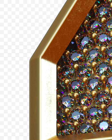 Letter Z from Luxury diamonds on Yellow Images Creative Fonts - S34546