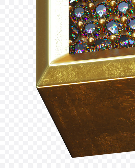 Letter T from Luxury diamonds on Yellow Images Creative Fonts - S34540