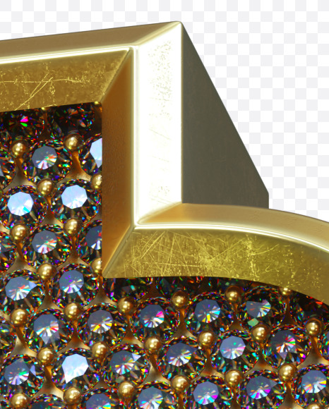 $ from Luxury diamonds on Yellow Images Creative Fonts - S34560