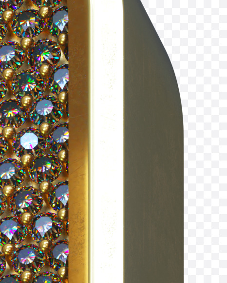 Letter P from Luxury diamonds on Yellow Images Creative Fonts - S34536