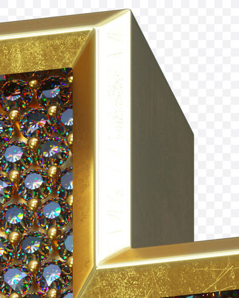 + from Luxury diamonds on Yellow Images Creative Fonts - S34564