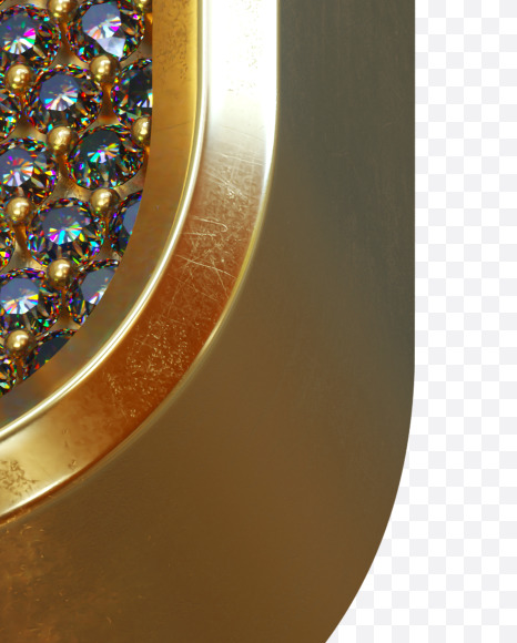 Letter D from Luxury diamonds on Yellow Images Creative Fonts - S34524