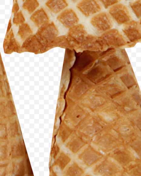 Letter N from Waffle Corner Font on Yellow Images Creative Fonts - S34766