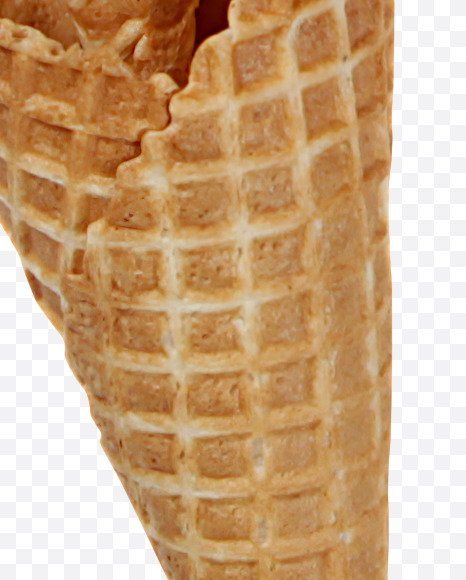 Letter U from Waffle Corner Font on Yellow Images Creative Fonts - S34773