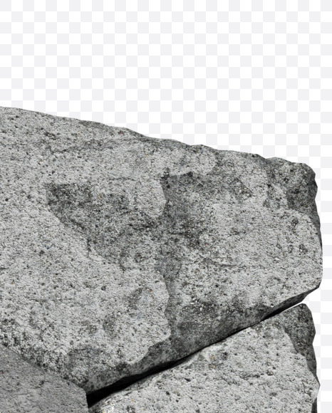 Letter I from Concrete Wall Font on Yellow Images Creative Fonts - S34897