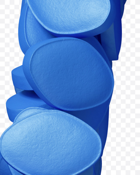 Letter W from Viagra pills on Yellow Images Creative Fonts - S34956