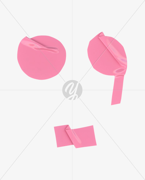 Punctuation marks from Sticker Font on Yellow Images Creative Fonts - S35064