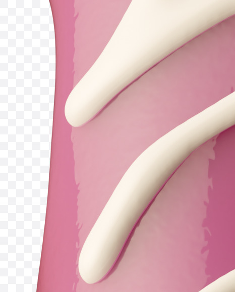 Letter H from Pink Donut on Yellow Images Creative Fonts - S35159