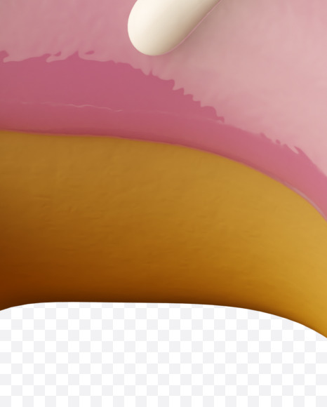 Letter D from Pink Donut on Yellow Images Creative Fonts - S35155