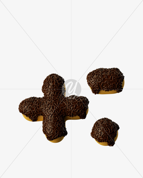 symbols from Chocolate Donut on Yellow Images Creative Fonts - S35342