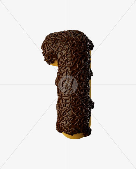 1 from Chocolate Donut on Yellow Images Creative Fonts - S35326