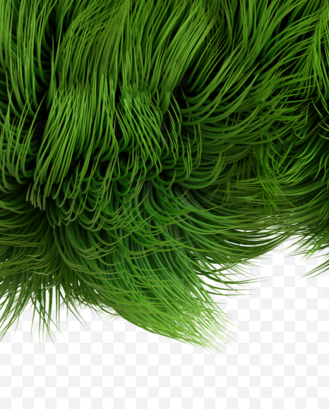 symbols from Green Monster hair on Yellow Images Creative Fonts - S35390