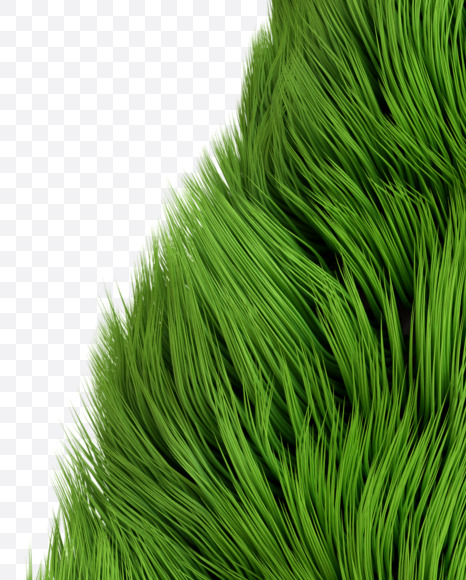 Letter A from Green Monster hair on Yellow Images Creative Fonts - S35344