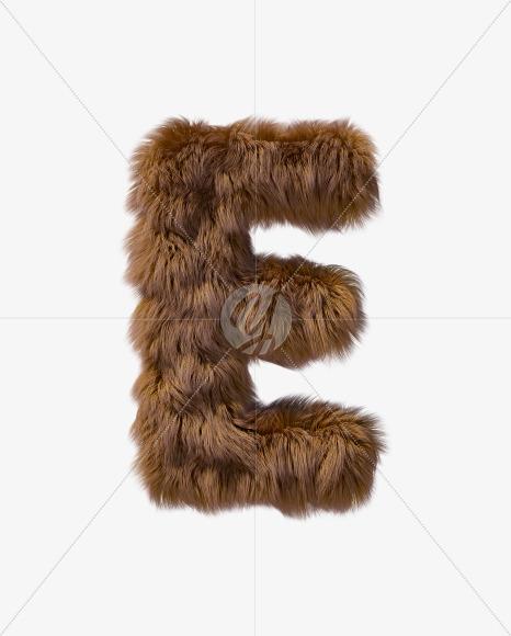 Letter E from Teddy bear Font on Yellow Images Creative Fonts - S35435