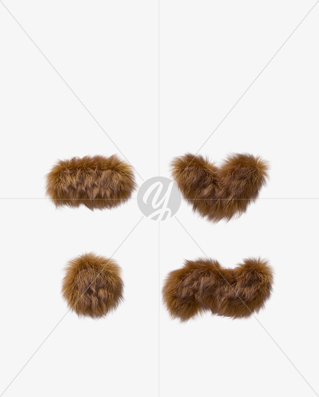 symbols from Teddy bear Font on Yellow Images Creative Fonts - S35476