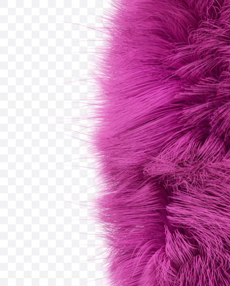 Letter G from Pink Fur Passion Font on Yellow Images Creative Fonts - S35486