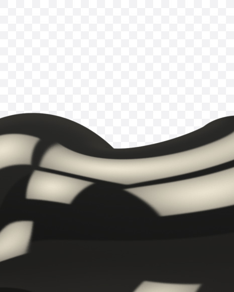 v lowercase from Black Oil Font on Yellow Images Creative Fonts - S35639