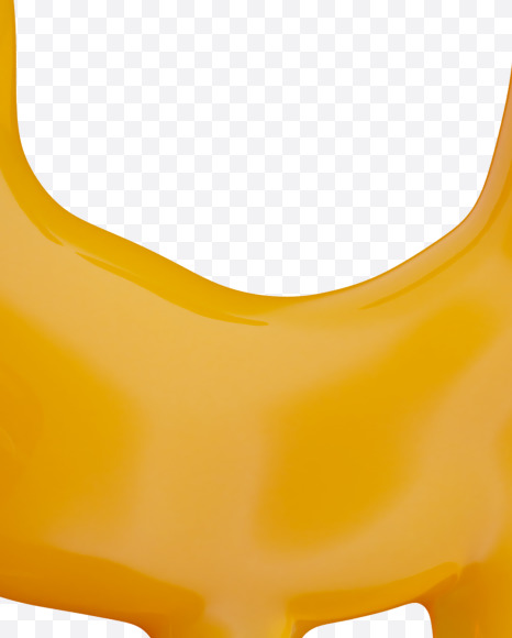 Letter U from Yellow wax Font on Yellow Images Creative Fonts - S35852