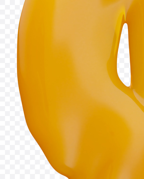 $ from Yellow wax Font on Yellow Images Creative Fonts - S35874