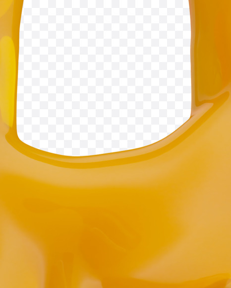 Letter P from Yellow wax Font on Yellow Images Creative Fonts - S35847