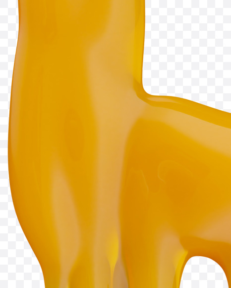 Letter E from Yellow wax Font on Yellow Images Creative Fonts - S35836