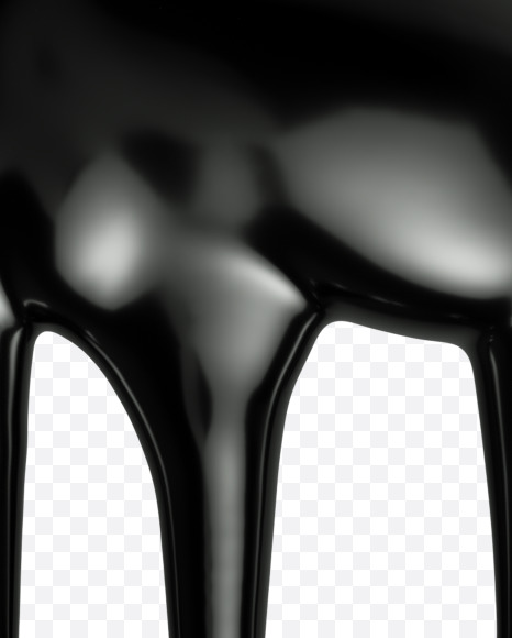 Letter L from Oil pollution Font on Yellow Images Creative Fonts - S35888