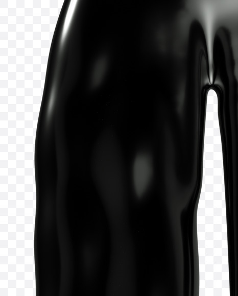 Letter O from Oil pollution Font on Yellow Images Creative Fonts - S35891