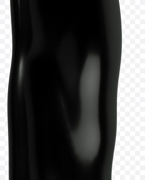 Letter U from Oil pollution Font on Yellow Images Creative Fonts - S35897