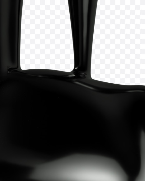 Letter E from Oil pollution Font on Yellow Images Creative Fonts - S35881