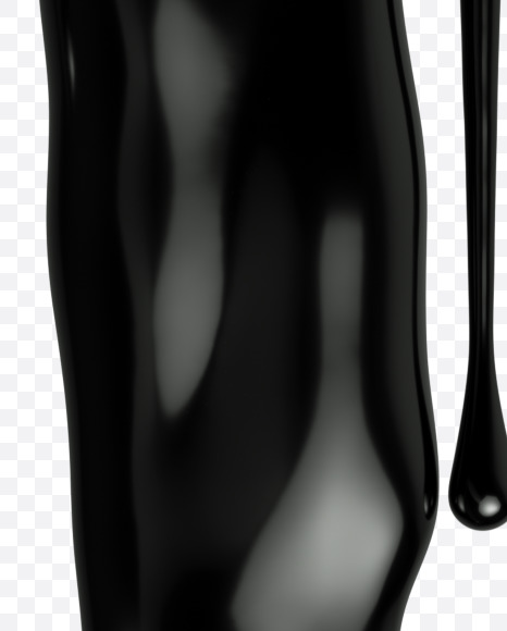 Letter T from Oil pollution Font on Yellow Images Creative Fonts - S35896