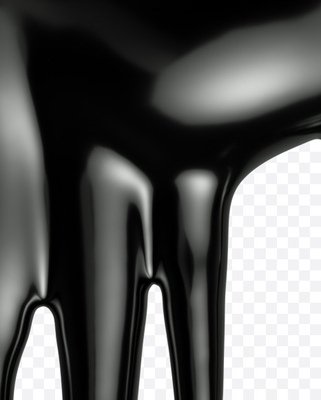 Letter J from Oil pollution Font on Yellow Images Creative Fonts - S35886