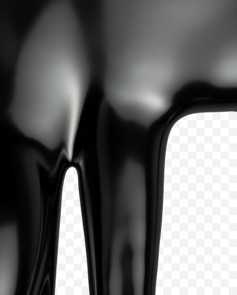 Letter F from Oil pollution Font on Yellow Images Creative Fonts - S35882