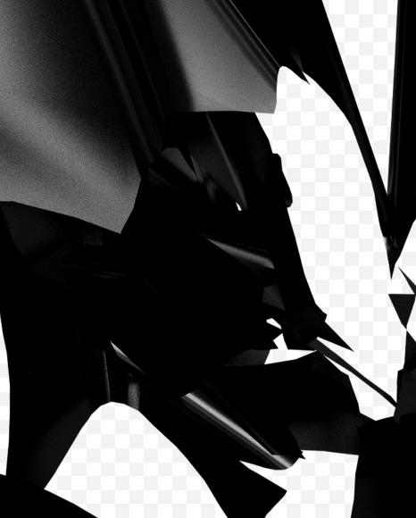 Letter N from A Broken Life Font on Yellow Images Creative Fonts - S35935