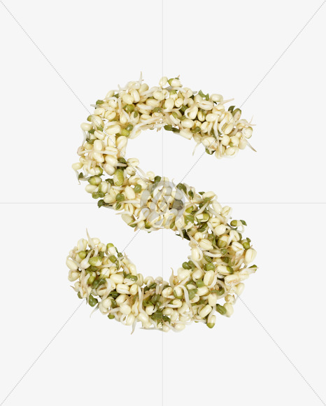 Letter S from Sprout Font on Yellow Images Creative Fonts - S36151