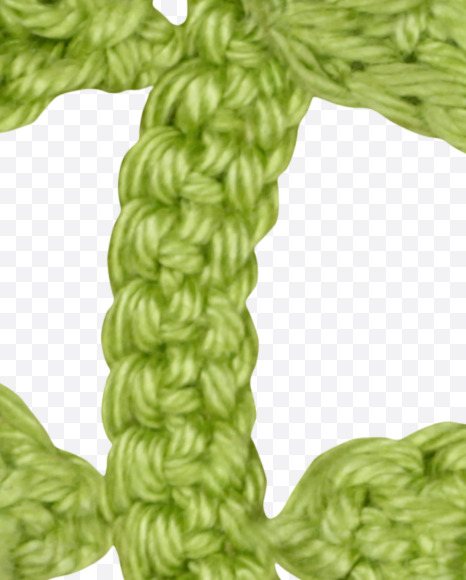 euro from Knitted Flowers Font on Yellow Images Creative Fonts - S36357