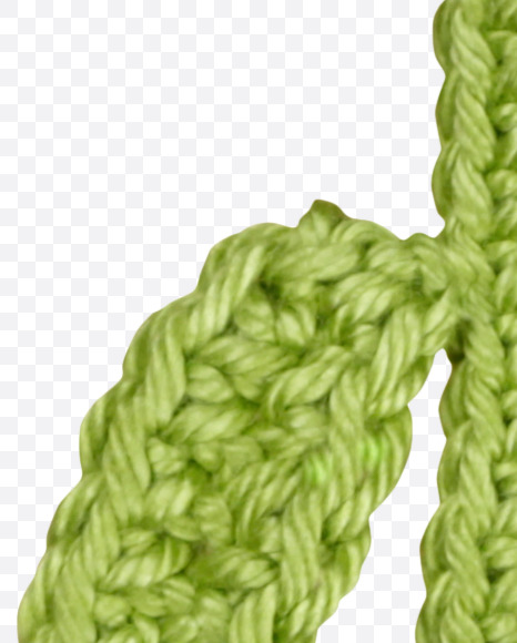 Letter L from Knitted Flowers Font on Yellow Images Creative Fonts - S36329