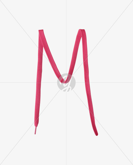 Letter M from Pink Lace Font on Yellow Images Creative Fonts - S36503