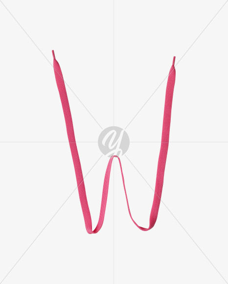 Letter W from Pink Lace Font on Yellow Images Creative Fonts - S36513