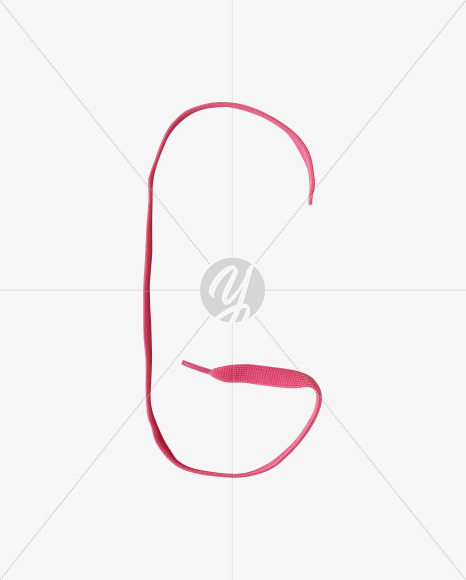 Letter G from Pink Lace Font on Yellow Images Creative Fonts - S36497