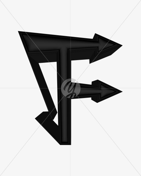 Letter F from Black Font 