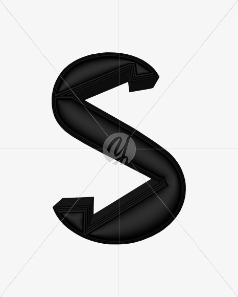 Letter S from Black Font 