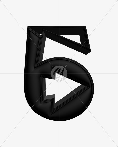 6 from Black Font