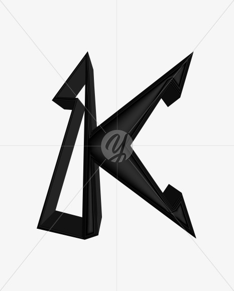 Letter K from Black Font 