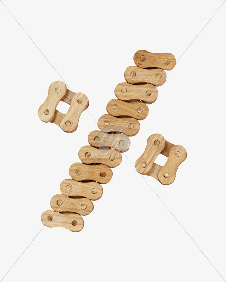 % from Wooden Chain Font on Yellow Images Creative Fonts - S36797