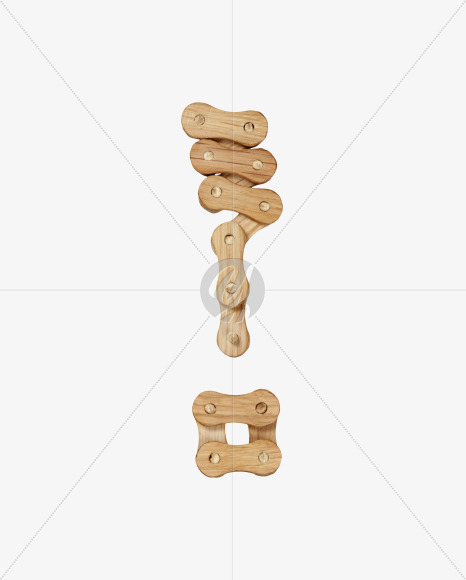 ! from Wooden Chain Font on Yellow Images Creative Fonts - S36795